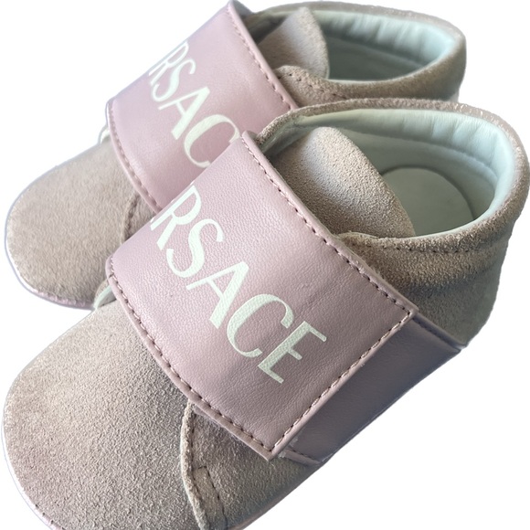 Versace Suede and Leather Baby Sneakers - 0-6 months - Picture 1 of 4